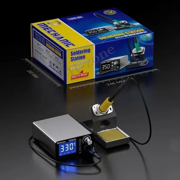 Mechanic T210 SE Thermostatic Soldering Station with C210 Iron Tips