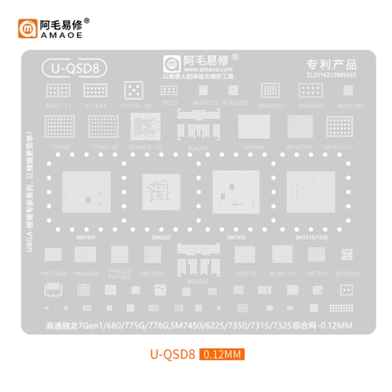 U-QSD STENCIL-8