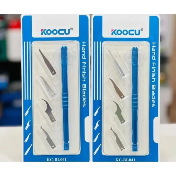 Koocu Hand Finish blade Blades with Handle Set for PCB Mainboard CPU Glue Remover