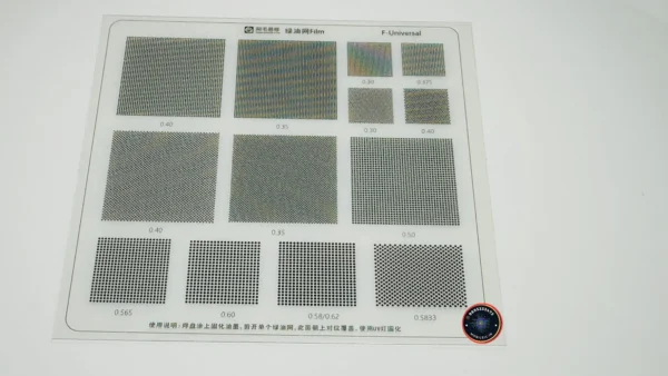 AMAOE UNIVERSAL SOLDER MASK REPAIR GREEN OIL UV REBALLING STENCIL