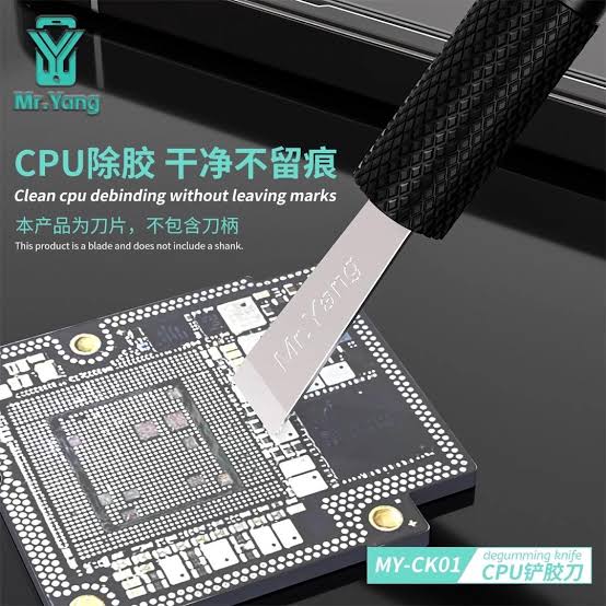 YCS Mr.Yang MY-CK01 CPU Degumming Knife Blade For Tablets Phones PCB CPU IC Glue Removal Blade 10Pcs